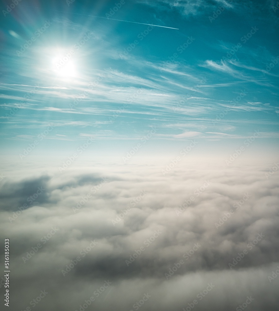 Aerial Shot above the clouds Aerial Shot above the clouds