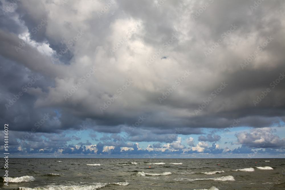 Baltic Sea near Katy Rybackie village. Poland