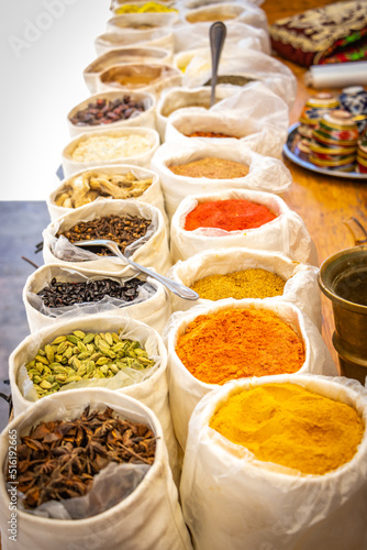 spices and herbs, bazaar, Buchara, Buxoro, Bukhara, Uzbekistan, silk road, central asia