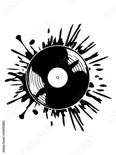 Tropfen Farbklecks Vinyl Schallplatte 