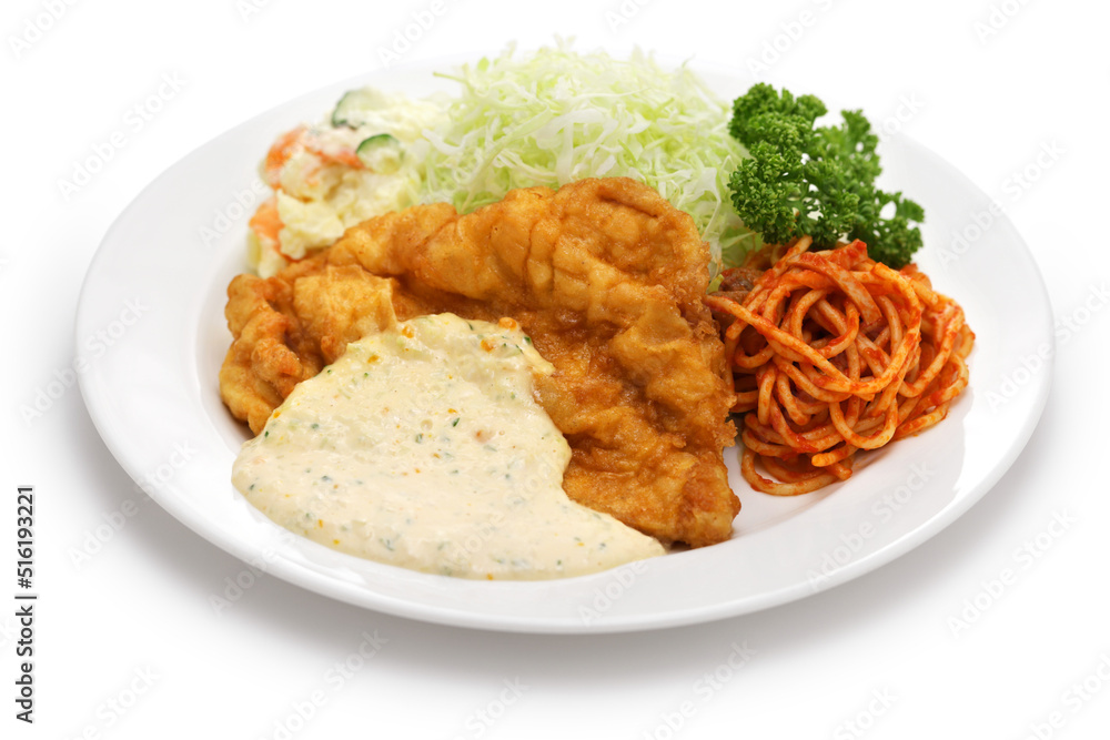 Chicken Nanban ( fried chicken with tartar sauce ), Japanese cuisine Chicken Nanban ( fried chicken with tartar sauce ), Japanese cuisine