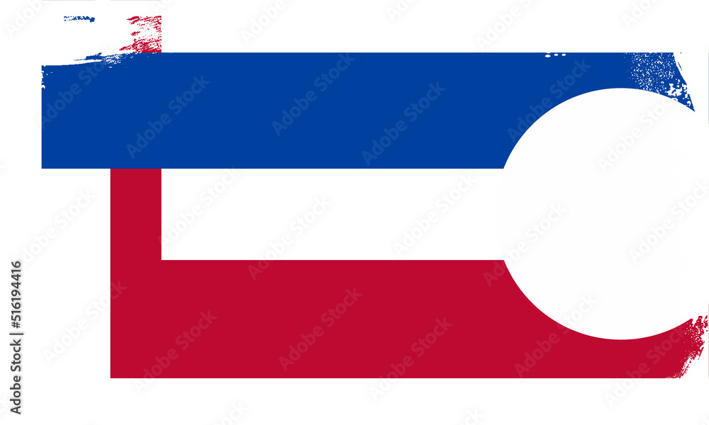 Obraz premium Flag of Longmont City Colorado With Grunge Border