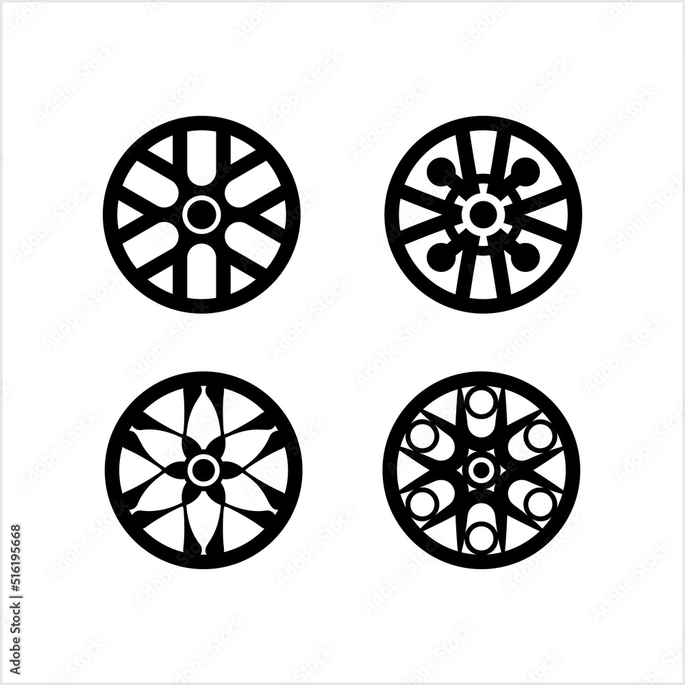 Wheel Cap Icon, Wheel Cover, Wheel Hubcap. Wheel Rim