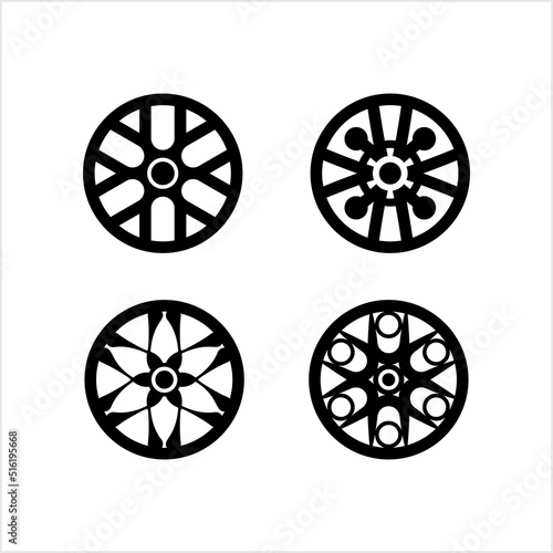 Wheel Cap Icon, Wheel Cover, Wheel Hubcap. Wheel Rim