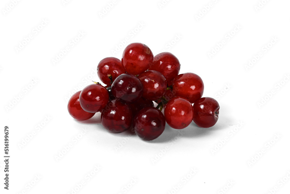 red Grapes isolated on white background red Grapes isolated on white background