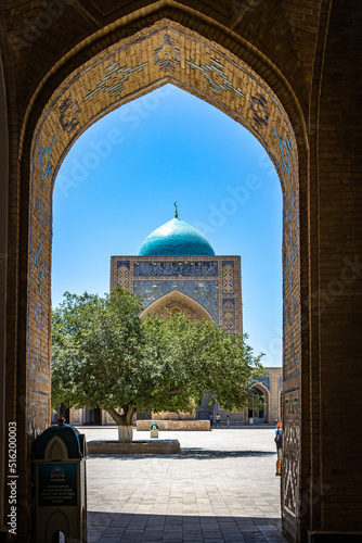 detail of a mosque, khalon comlex, Medressa, Buchara, Buxoro, Bukhara, Uzbekistan, silk road, central asia