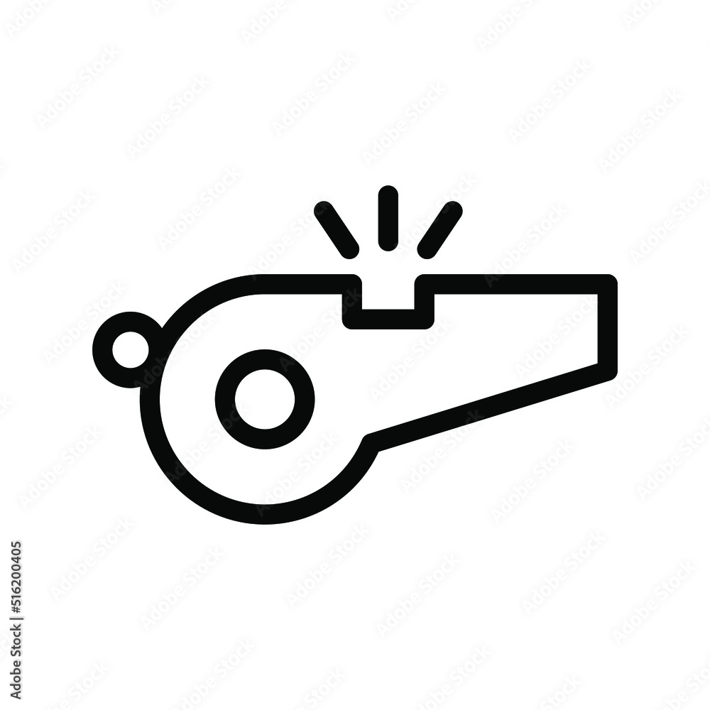 whistle line icon illustration vector graphic whistle line icon illustration vector graphic