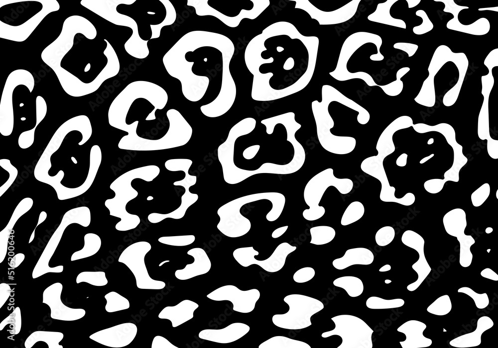 Estampado de piel de guepardo en blanco y negro Estampado de piel de guepardo en blanco y negro