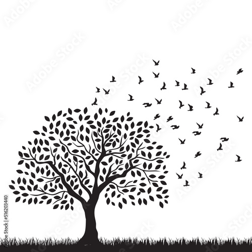 tree with birds