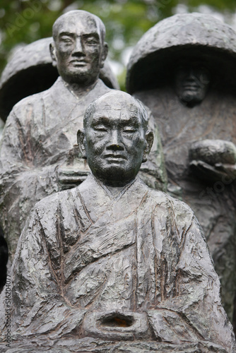 Zen pilgrim statue by Torao Yazaki