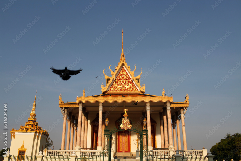 Wat Preah Keo Morokat, also known as the Silver Pagoda or Temple of the Emerald Buddha
