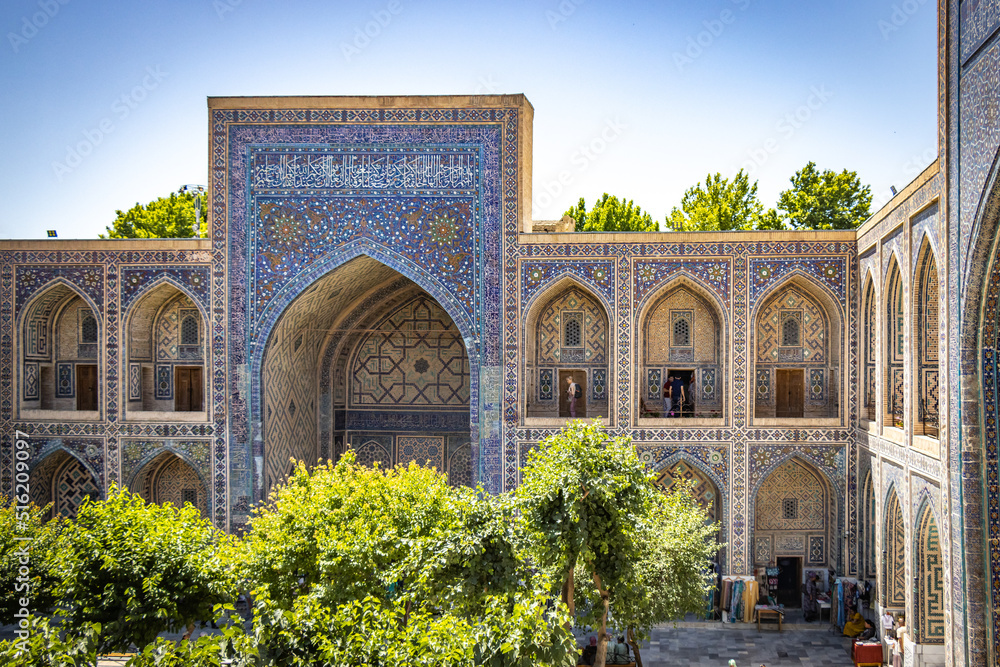 Tilla-Kori-Madrasa, Samarkand, Registan Square, mosque, silk road, Uzbekistan, Central Asia