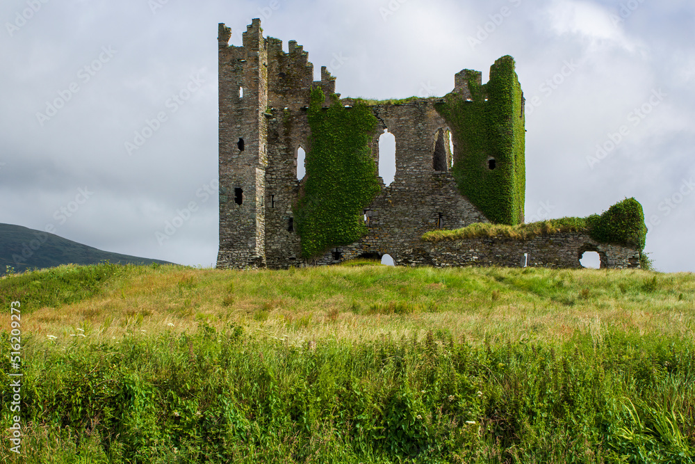 The remains of Ballycarbery Castle