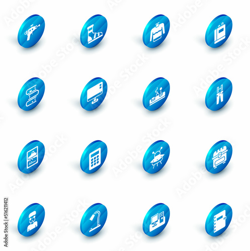 Set Slippers with socks, Sweater, Book, Card game, Computer monitor screen, Pants suspenders and Gamepad icon. Vector