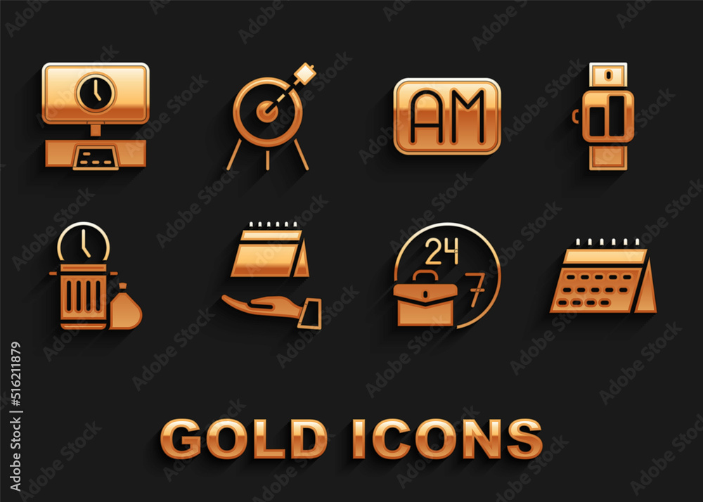 Set Calendar, Smartwatch, Always busy, Waste of time, Morning, Tv and Target sport icon. Vector Set Calendar, Smartwatch, Always busy, Waste of time, Morning, Tv and Target sport icon. Vector
