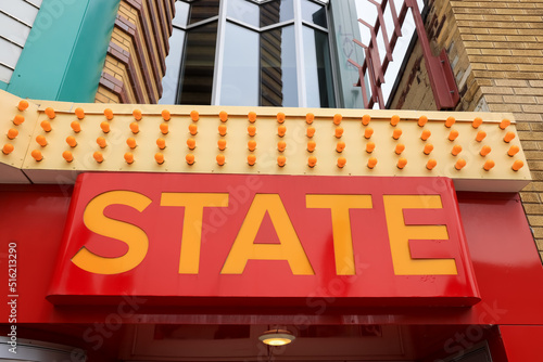 Historic State Theatre is an operational former movie palace in Ann Arbor, Michigan, photo