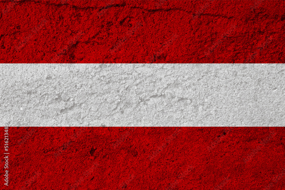 Flag of Austria on a textured background. Background texture. National Austria flag. Flag of Austria on a textured background. Background texture. National Austria flag.