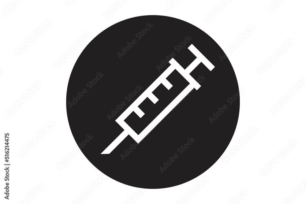 Syringe icon. Medical health injection. Vaccine drug symbol. Medicine vector illustration. Syringe icon. Medical health injection. Vaccine drug symbol. Medicine vector illustration.