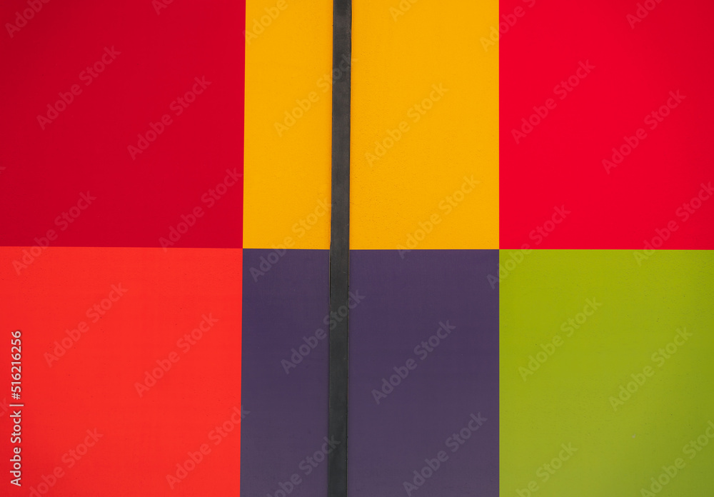 colors in the wall decoration vector 