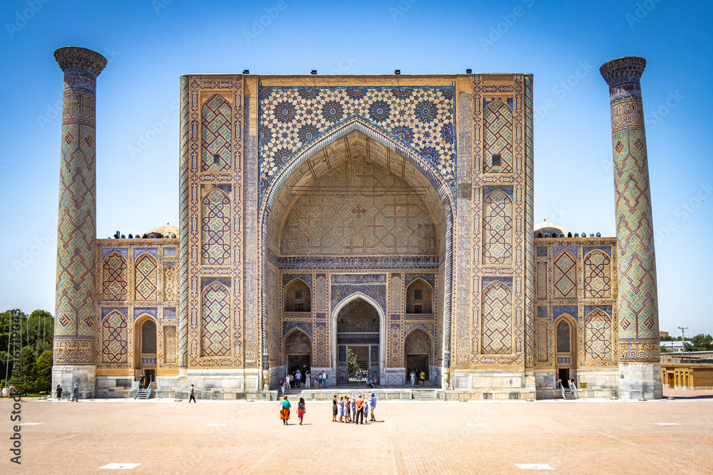 Ulugh Beg Madrasa, Samarkand, Registan Square, mosque, silk road, Uzbekistan, Central Asia