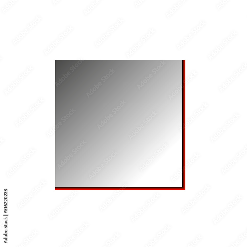 Abstract 3D square isolated on white background Abstract 3D square isolated on white background