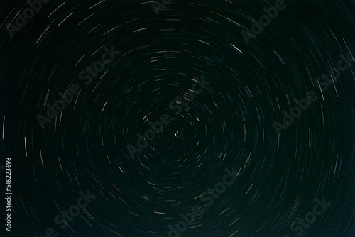 Polaris shot. Stars are moving in the circle.