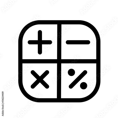 Calculator icon vector logo template