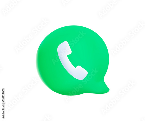 Contact us icon phone, customer service and support. Communication, call, Telephone symbol. Vector illustration. 3D icon UI UX interface. Vector render free to edit. Chatting box, message with phone
