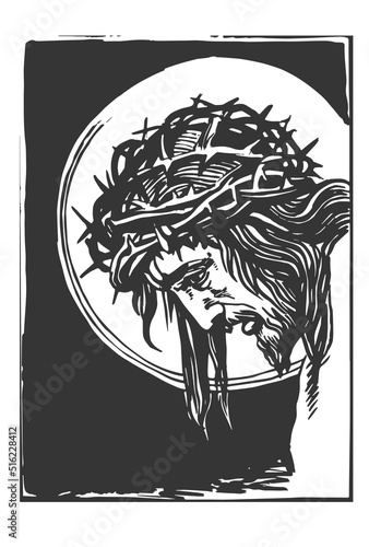 Jesus Christ Portrait Drawing Sketch