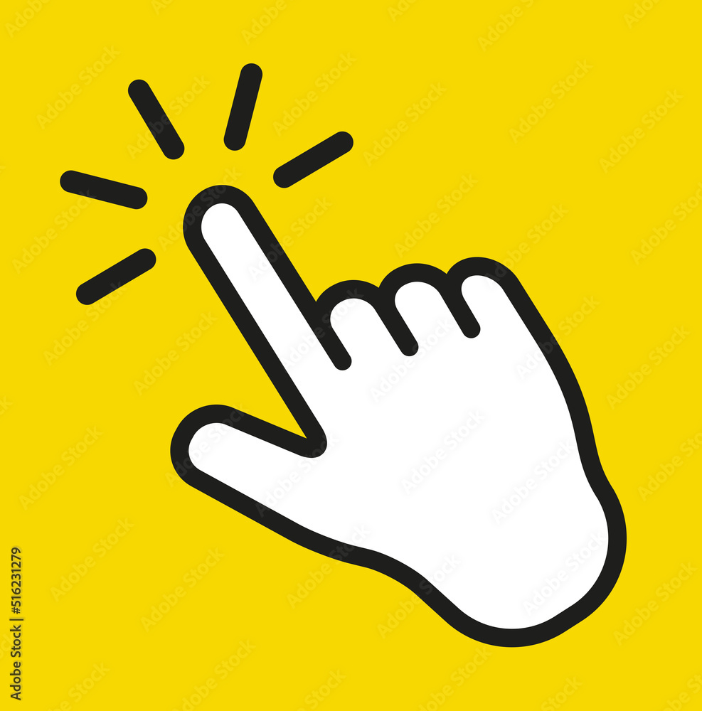 Obraz premium Touch screen finger tap gesture vector icon with editable line