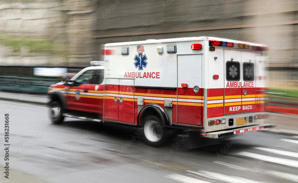 Photography Motion blur ambulance