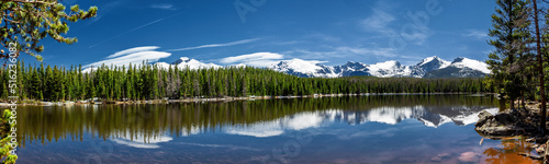 Fototapeta Naklejka Na Ścianę i Meble -  Rocky Mountains and lake