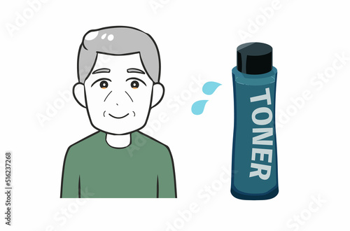 高齢男性　化粧水