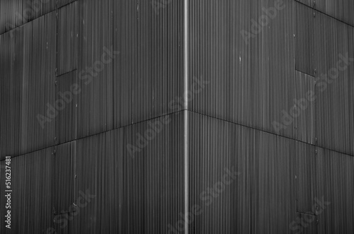 Textured Black and White Corner Walls in Monochrome.