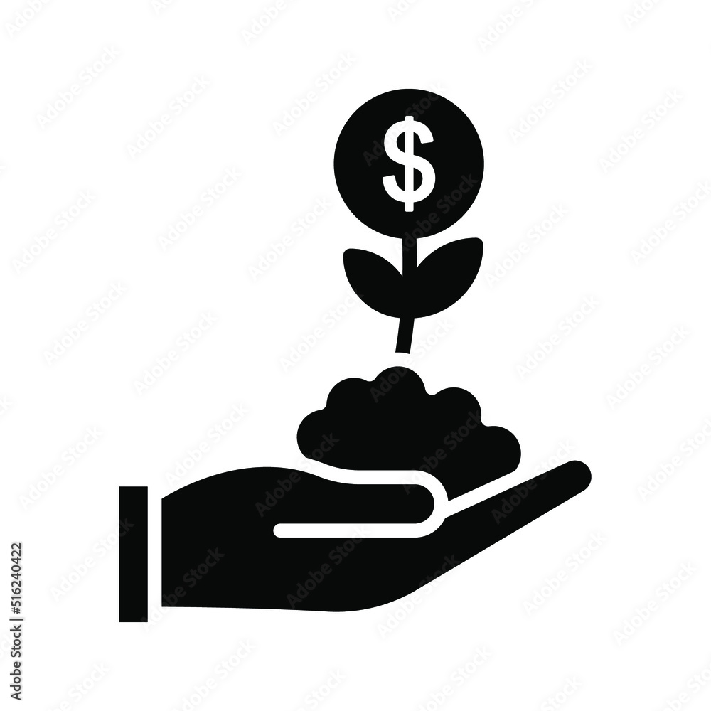 Invest icon. finance sign. vector illustration Invest icon. finance sign. vector illustration