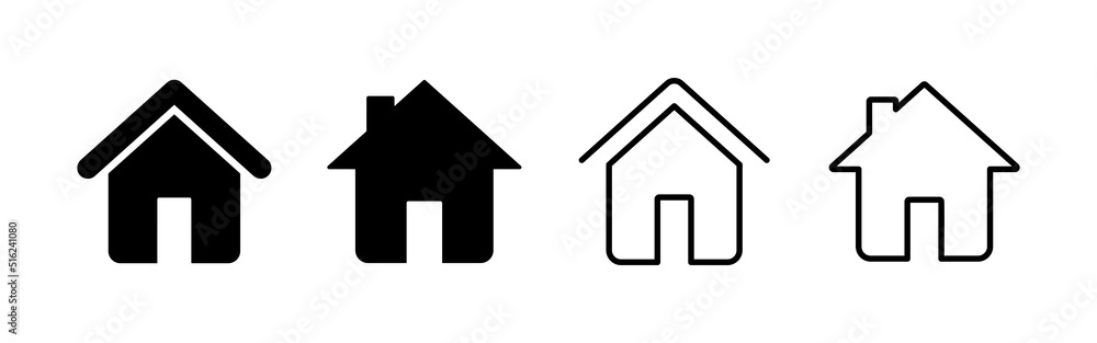 House icon vector. Home sign and symbol House icon vector. Home sign and symbol