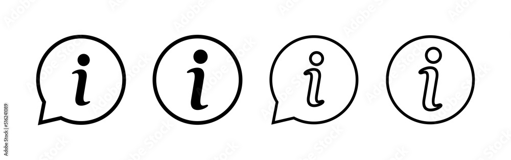 Info sign icon vector. about us sign and symbol. Faq icon Info sign icon vector. about us sign and symbol. Faq icon