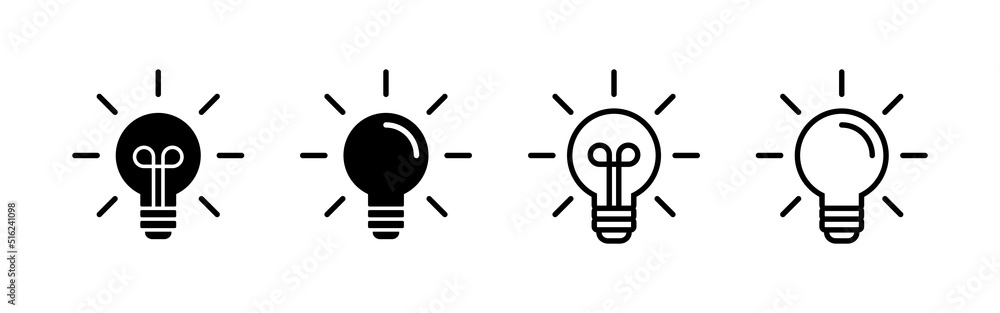Lamp icon vector. Light bulb sign and symbol. idea symbol. Lamp icon vector. Light bulb sign and symbol. idea symbol.