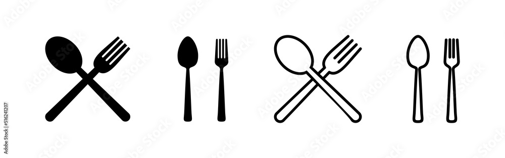 spoon and fork icon vector. spoon, fork and knife icon vector. restaurant sign and symbol spoon and fork icon vector. spoon, fork and knife icon vector. restaurant sign and symbol