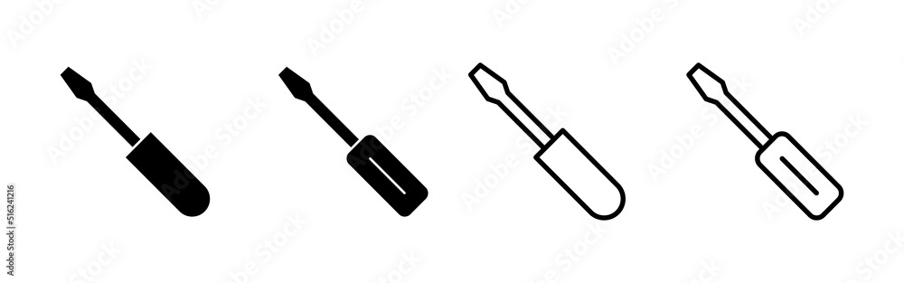 Screwdriver icon vector.tools sign and symbol Screwdriver icon vector.tools sign and symbol