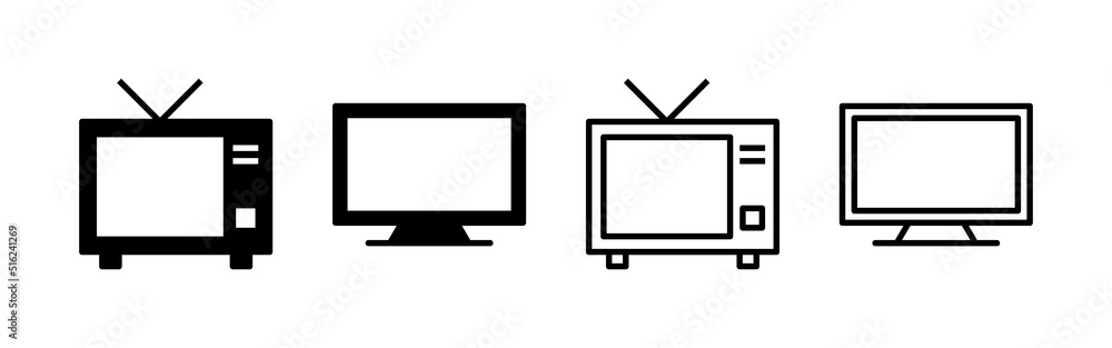 Tv icon vector. television sign and symbol Tv icon vector. television sign and symbol