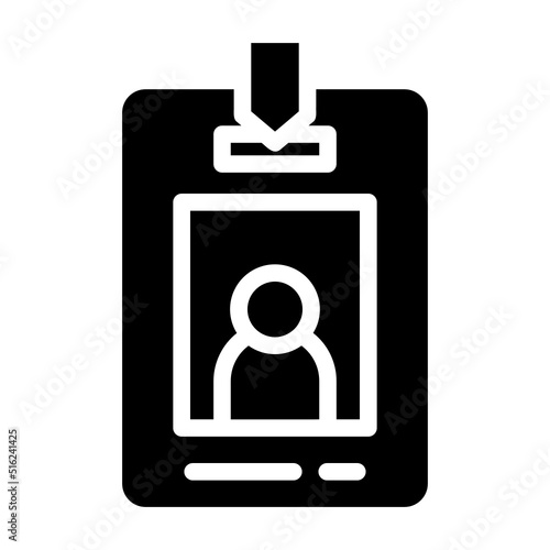 id card glyph icon