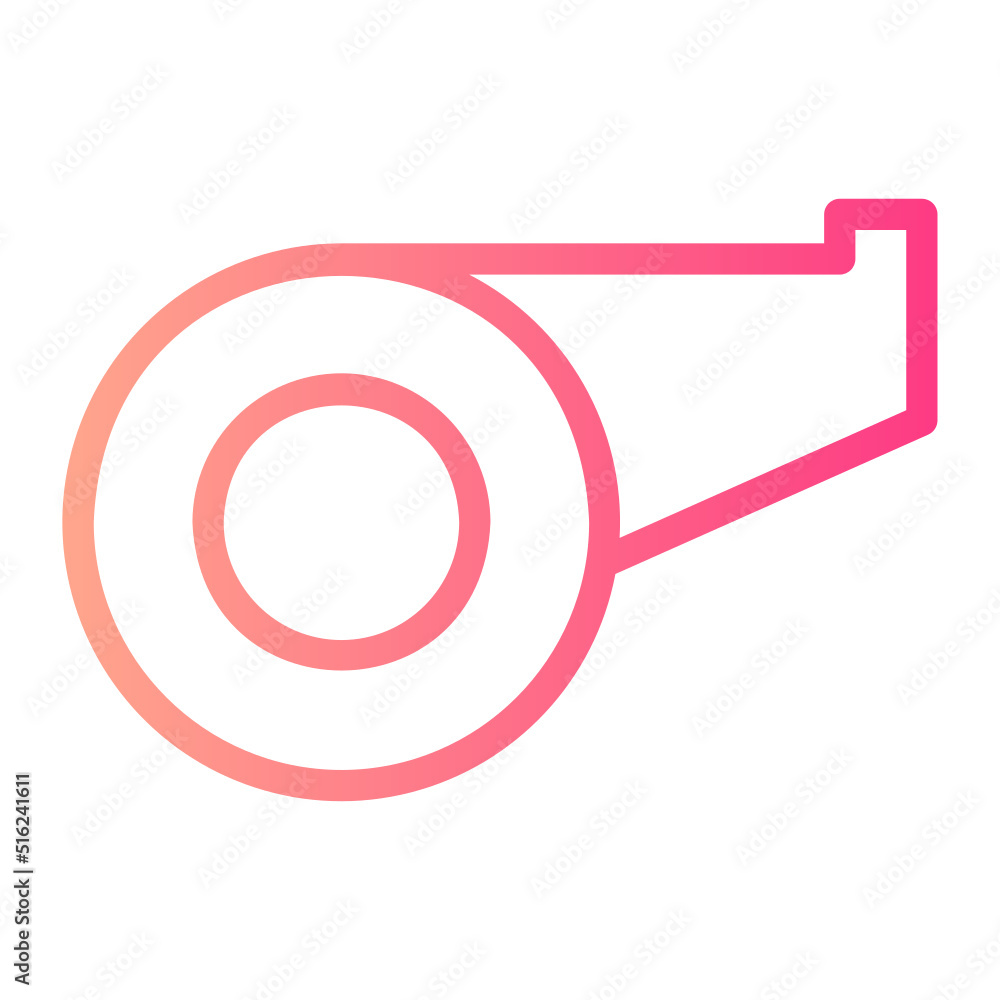 whistle gradient icon whistle gradient icon