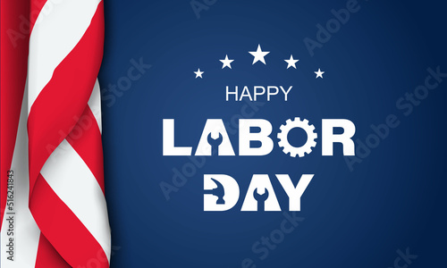 labor day Background Design. Greeting Card, Banner, Poster. Vector Illustration.