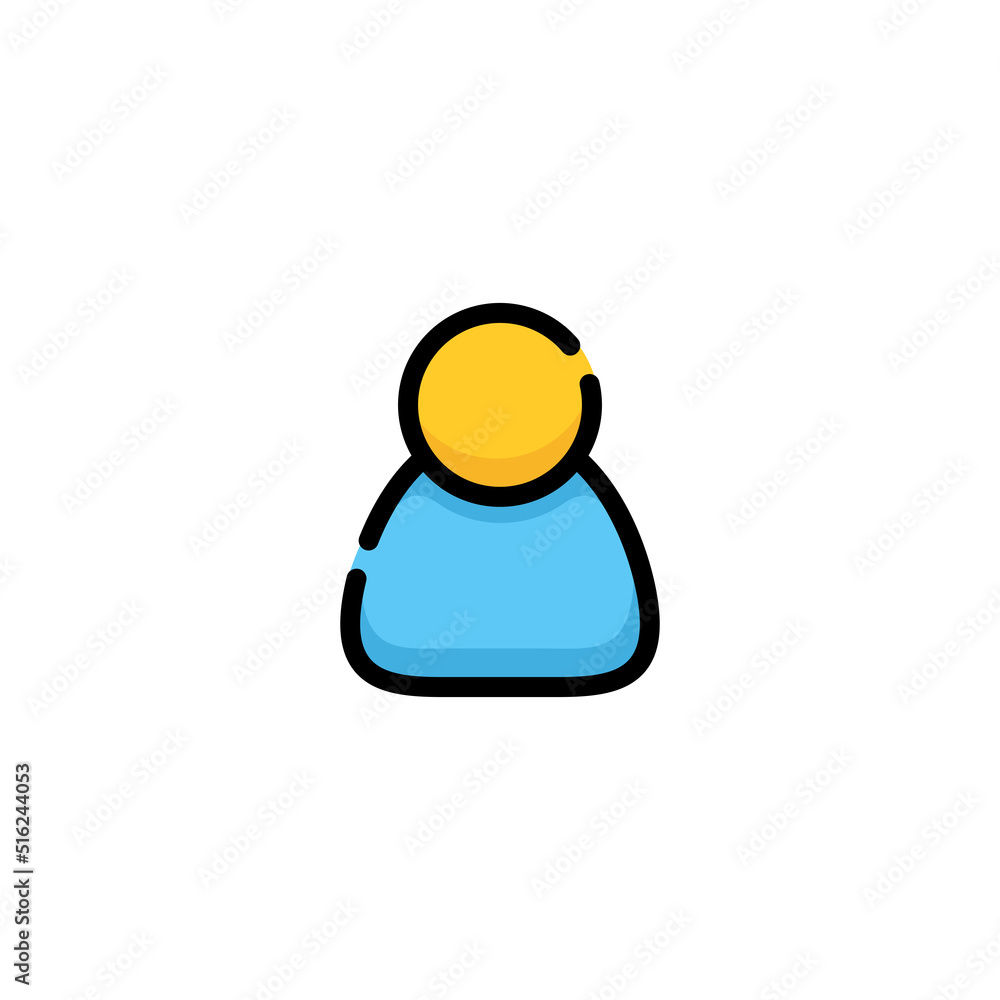 Fototapeta premium Account icon design vector. Avatar icon