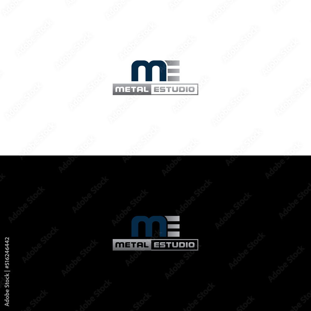 ME logo design vector illustration Stock Vector | Adobe Stock
