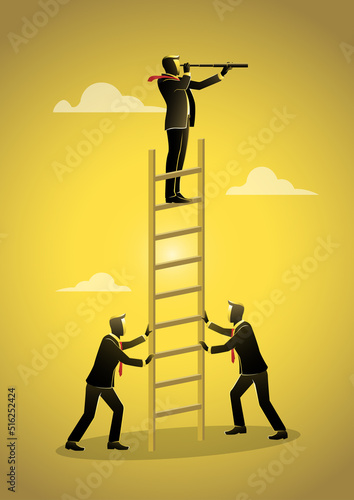 Business team working. Concept business vector illustration