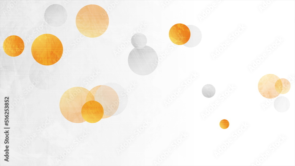 Orange and grey grunge circles abstract background Stock Illustration ...