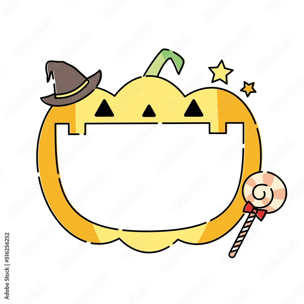 秋のイラストフレーム・ハロウィン 秋のイラストフレーム・ハロウィン