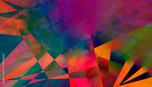 Abstract gradient multicolored geometric background